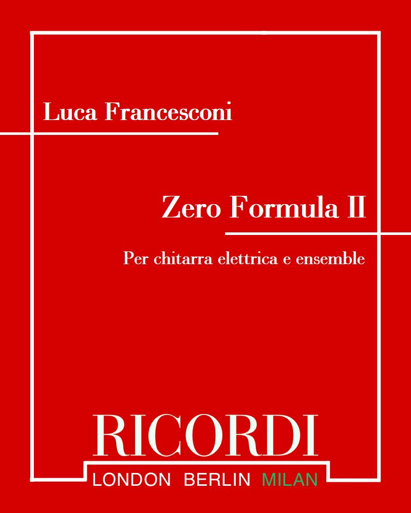 Zero Formula II — Luca Francesconi