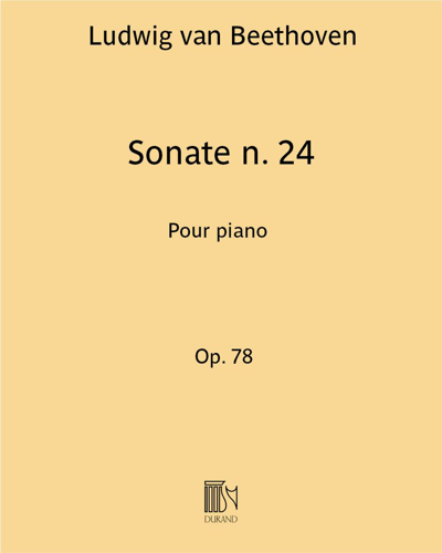 Sonata No. 24, op. 78 — 贝多芬