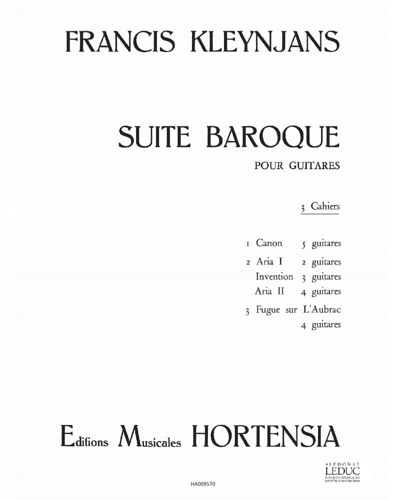 Suite Baroque, op. 72 No. 5 — Francis Kleynjans