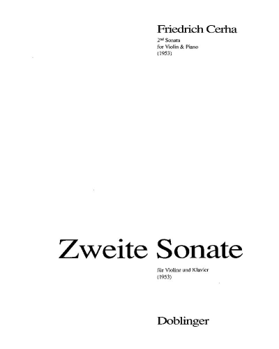 Sonata No. 2 — Friedrich Cerha