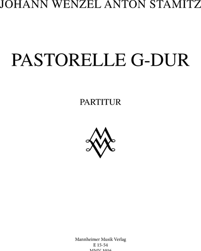 Pastorelle in G major — Johann Stamitz