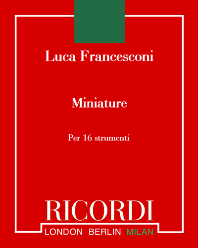 Miniature — Luca Francesconi
